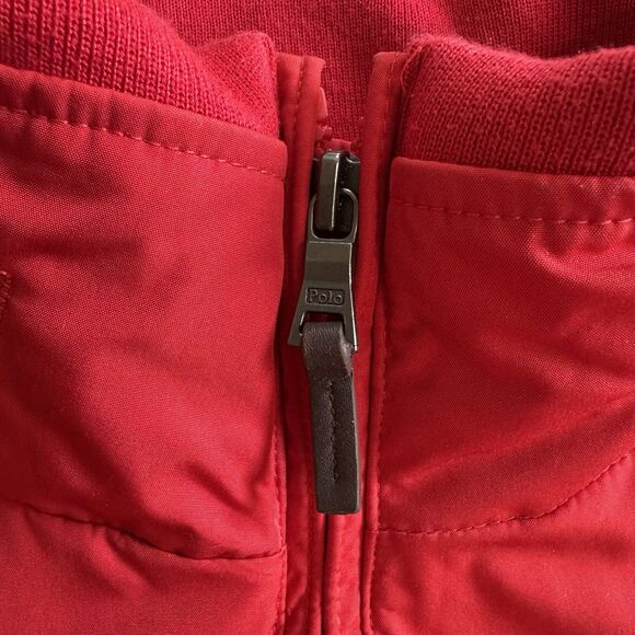 Vtg Polo Ralph Lauren Full Zip Jacket Men XXL Red  Fleece Lined ZippedHood READ - Picture 10 of 16